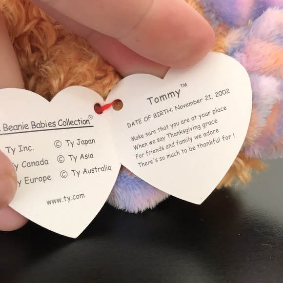 TY Beanie Baby Tommy The Turkey - Picture 8 of 12